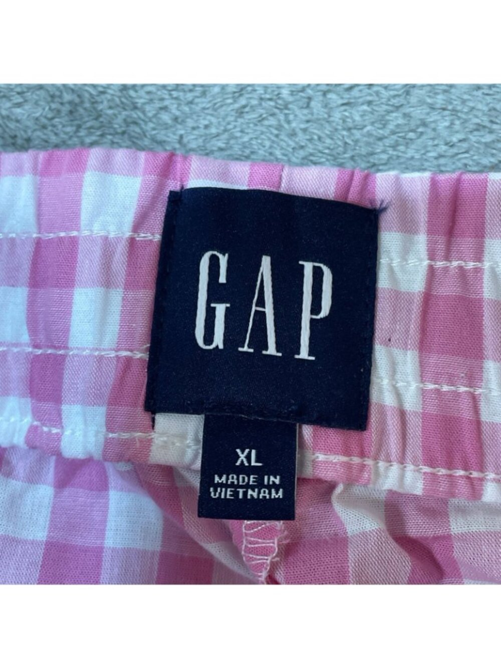 NWT Gap Women's XL Pajama Pants 2-Pack Pink Gingham & Floral Cotton C0849 - Picture 11 of 15